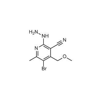 5 Bromo 2 Hydrazino 4 Methoxymethyl 6 Methylnicotinonitrile