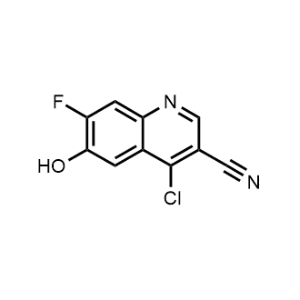 3-Quinolinecarbonitrile, 4-chloro-7-fluoro-6-hydroxy-|CS-0001086