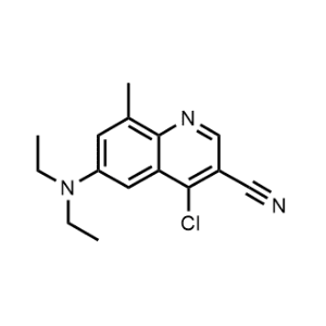3-Quinolinecarbonitrile, 4-chloro-6-(diethylamino)-8-methyl-|CS-0001129