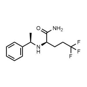 Pentanamide, 5,5,5-trifluoro-2-[[(1R)-1-phenylethyl]amino]-, (2R)-|CS-0001424