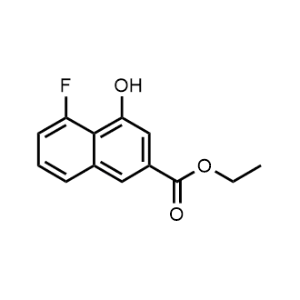 2-Naphthalenecarboxylic acid, 5-fluoro-4-hydroxy-, ethyl ester|CS-0001549