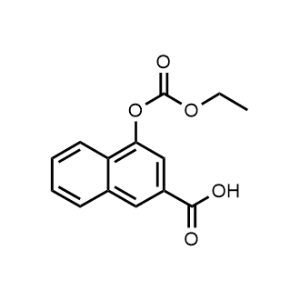 2-Naphthalenecarboxylic acid, 4-[(ethoxycarbonyl)oxy]-|CS-0001575