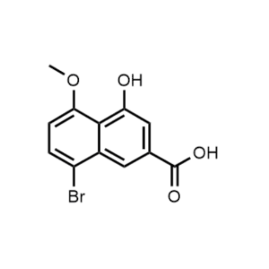 2-Naphthalenecarboxylic acid, 8-bromo-4-hydroxy-5-methoxy-|CS-0001591
