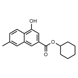 2-Naphthalenecarboxylic acid, 4-hydroxy-7-methyl-, cyclohexyl ester|CS-0001609