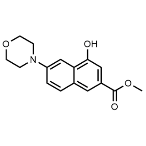 2-Naphthalenecarboxylic acid, 4-hydroxy-6-(4-morpholinyl)-, methyl ester|CS-0001625