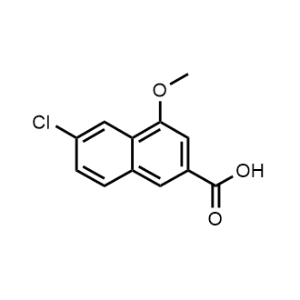 2-Naphthalenecarboxylic acid, 6-chloro-4-methoxy-|CS-0001754