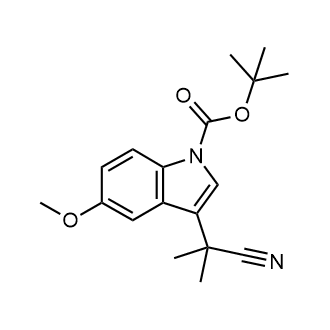 tert-butyl 3-(2-cyanopropan-2-yl)-5-methoxy-1H-indole-1-carboxylate|CS-0002144