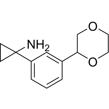 Cyclopropanamine, 1-[3-(1,4-dioxan-2-yl)phenyl]-|CS-0002300