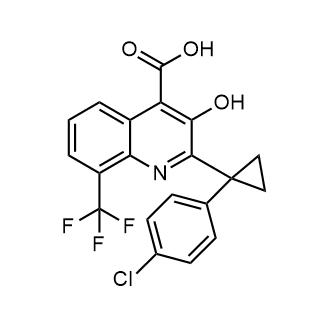 2-[1-(4-Chlorophenyl)cyclopropyl]-3-hydroxy-8-(trifluoromethyl)quinoline-4-carboxylic acid|CS-0003391