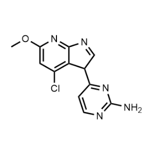 2-Pyrimidinamine, 4-(4-chloro-6-methoxy-3H-pyrrolo[2,3-b]pyridin-3-yl)-|CS-0004082
