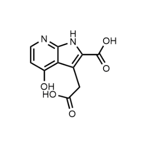 1H-Pyrrolo[2,3-b]pyridine-3-acetic acid, 2-carboxy-4-hydroxy-|CS-0004352
