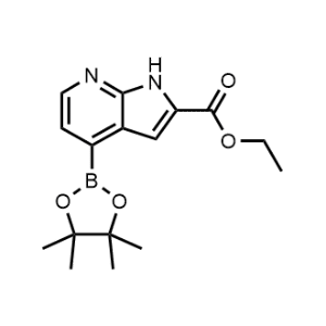 4-(4,4,5,5-tetramethyl-1,3,2-dioxaborolan-2-yl)-1H-Pyrrolo[2,3-b]pyridine-2-carboxylic acid ethyl ester|CS-0004406