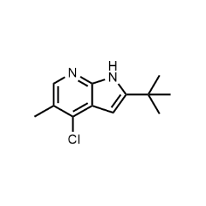 1H-Pyrrolo[2,3-b]pyridine, 4-chloro-2-(1,1-dimethylethyl)-5-methyl-|CS-0004474