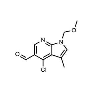 4-chloro-1-(methoxymethyl)-3-methyl-1H-pyrrolo[2,3-b]pyridine-5-carbaldehyde|CS-0004608