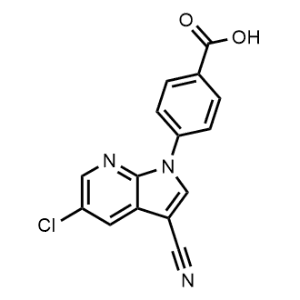 Benzoic acid, 4-(5-chloro-3-cyano-1H-pyrrolo[2,3-b]pyridin-1-yl)-|CS-0004666