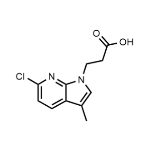 1H-Pyrrolo[2,3-b]pyridine-1-propanoic acid, 6-chloro-3-methyl-|CS-0004695