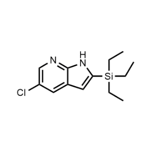 1H-Pyrrolo[2,3-b]pyridine, 5-chloro-2-(triethylsilyl)-|CS-0004724