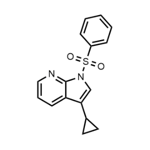 1H-Pyrrolo[2,3-b]pyridine, 3-cyclopropyl-1-(phenylsulfonyl)-|CS-0004938