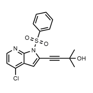 4-(4-Chloro-1-(phenylsulfonyl)-1H-pyrrolo[2,3-b]pyridin-2-yl)-2-methylbut-3-yn-2-ol|CS-0004954
