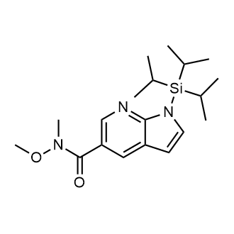 N-methoxy-N-methyl-1-(triisopropylsilyl)-1H-pyrrolo[2,3-b]pyridine-5-carboxamide|CS-0005222