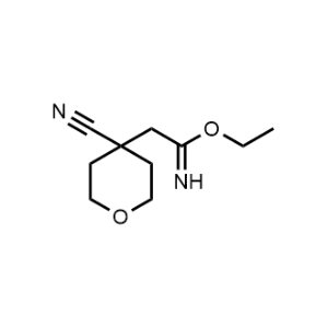 ethyl 2-(4-cyanotetrahydro-2H-pyran-4-yl)acetimidate|CS-0005841