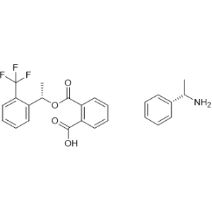 (S)-1-Bhenylethanamine (S)-2-((1-(2-(trifluoromethyl)phenyl)ethoxy)carbonyl)benzoate|CS-0005939
