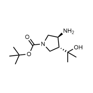 (3S,4R)-tert-butyl 3-amino-4-(2-hydroxypropan-2-yl)pyrrolidine-1-carboxylate|CS-0007034