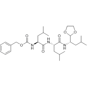 Benzyl((S)-1-(((S)-1-(((S)-1-(1,3-dioxolan-2-yl)-3-methylbutyl)amino)-4-methyl-1-oxopentan-2-yl)amino)-4-methyl-1-oxopentan-2-yl)carbamate|CS-0007597