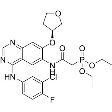 Diethyl (S)-(2-((4-((3-chloro-4-fluorophenyl)amino)-7-((tetrahydrofuran-3-yl)oxy)quinazolin-6-yl)amino)-2-oxoethyl)phosphonate|CS-0008486