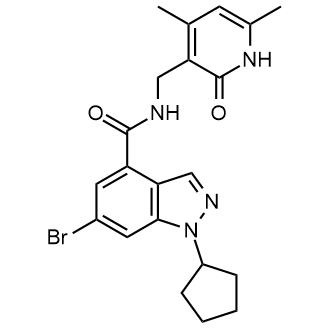 6-Bromo-1-cyclopentyl-N-[(4,6-dimethyl-2-oxo-1,2-dihydropyridin-3-yl)methyl]-1H-indazole-4-carboxamide|CS-0008593
