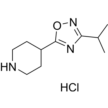 3-isopropyl-5-(piperidin-4-yl)-1,2,4-oxadiazole hydrochloride|CS-0008652