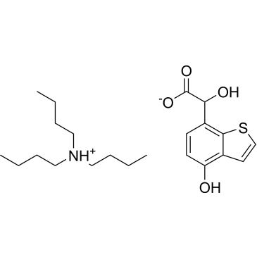 Benzo[b]thiophene-7-acetic acid, α,4-dihydroxy-, compd. with (N,N-dibutyl-1-butanamine)(1:1)|CS-0008968