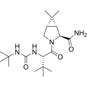 (1R,2S,5S)-3-((S)-2-(3-(Tert-butyl)ureido)-3,3-dimethylbutanoyl)-6,6-dimethyl-3-azabicyclo[3.1.0]hexane-2-carboxamide|CS-0009089