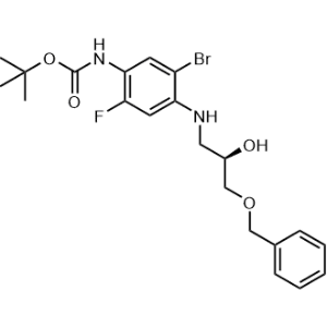 tert-Butyl (R)-(4-((3-(benzyloxy)-2-hydroxypropyl)amino)-5-bromo-2-fluorophenyl)carbamate|CS-0009152