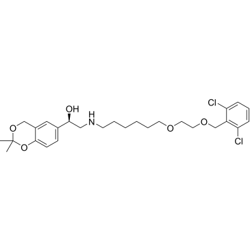 (1R)-2-[[6-[2-[(2,6-Dichlorobenzyl)oxy]ethoxy]hexyl]amino]-1-(2,2-dimethyl-4H-1,3-benzodioxin-6-yl)ethanol|CS-0009271