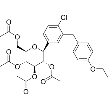 (2R,3R,4R,5S,6S)-2-(Acetoxymethyl)-6-(4-chloro-3-(4-ethoxybenzyl)phenyl)tetrahydro-2H-pyran-3,4,5-triyl triacetate|CS-0009472