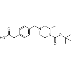 (S)-2-(4-((4-(tert-Butoxycarbonyl)-3-methylpiperazin-1-yl)methyl)phenyl)acetic acid|CS-0009683