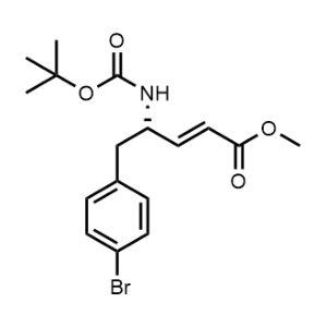 (S,E)-Methyl 5-(4-bromophenyl)-4-((tert-butoxycarbonyl)amino)pent-2-enoate|CS-0010552