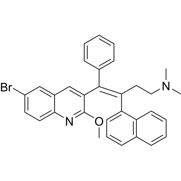 (Z)-4-(6-Bromo-2-methoxyquinolin-3-yl)-N,N-dimethyl-3-(naphthalen-1-yl)-4-phenylbut-3-en-1-amine|CS-0011176