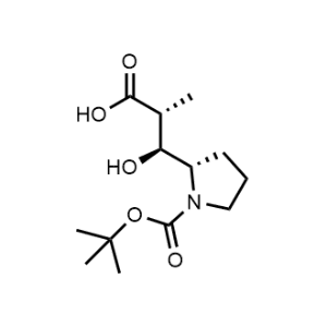 (2R,3S)-3-((S)-1-(tert-butoxycarbonyl)pyrrolidin-2-yl)-3-hydroxy-2-methylpropanoic acid|CS-0011287