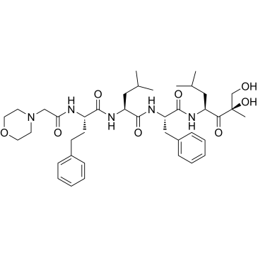 (S)-N-((S)-1-(((2R,4S)-1,2-Dihydroxy-2,6-dimethyl-3-oxoheptan-4-yl)amino)-1-oxo-3-phenylpropan-2-yl)-4-methyl-2-((S)-2-(2-morpholinoacetamido)-4-phenylbutanamido)pentanamide|CS-0011505