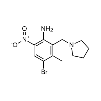 4-Bromo-3-methyl-6-nitro-2-(pyrrolidin-1-ylmethyl)aniline|CS-0011791