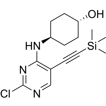 Cyclohexanol, 4-[[2-chloro-5-[2-(trimethylsilyl)ethynyl]-4-pyrimidinyl]amino]-, trans-|CS-0012954