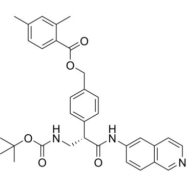 (S)-4-(3-((tert-Butoxycarbonyl)amino)-1-(isoquinolin-6-ylamino)-1-oxopropan-2-yl)benzyl 2,4-dimethylbenzoate|CS-0017464