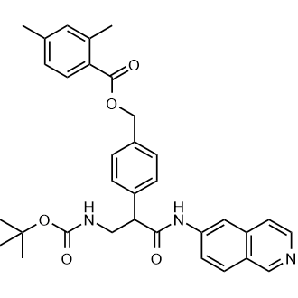 4-(3-((tert-Butoxycarbonyl)amino)-1-(isoquinolin-6-ylamino)-1-oxopropan-2-yl)benzyl 2,4-dimethylbenzoate|CS-0017465