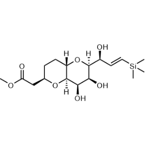 Methyl 2-((2R,4aS,6S,7S,8R,8aR)-7,8-dihydroxy-6-((S,E)-1-hydroxy-3-(trimethylsilyl)allyl)octahydropyrano[3,2-b]pyran-2-yl)acetate|CS-0018734