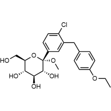 (2S,3R,4S,5S,6R)-2-(4-Chloro-3-(4-ethoxybenzyl)phenyl)-6-(hydroxymethyl)-2-methoxytetrahydro-2H-pyran-3,4,5-triol|CS-0021395