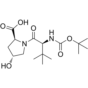 3-Methyl-N-{[(2-methyl-2-propanyl)oxy]carbonyl}-L-valyl-(4R)-4-hydroxy-L-proline|CS-0021797