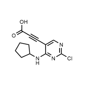 3-(2-chloro-4-(cyclopentylamino)pyrimidin-5-yl)propiolic acid|CS-0028529