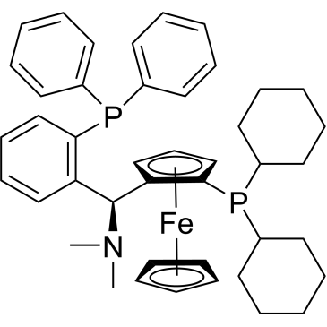 (1S)-1-(Dicyclohexylphosphino)-2-[(R)-(dimethylamino)[2-(diphenylphosphino)phenyl]methyl]ferrocene|CS-0031505